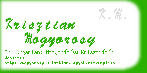 krisztian mogyorosy business card